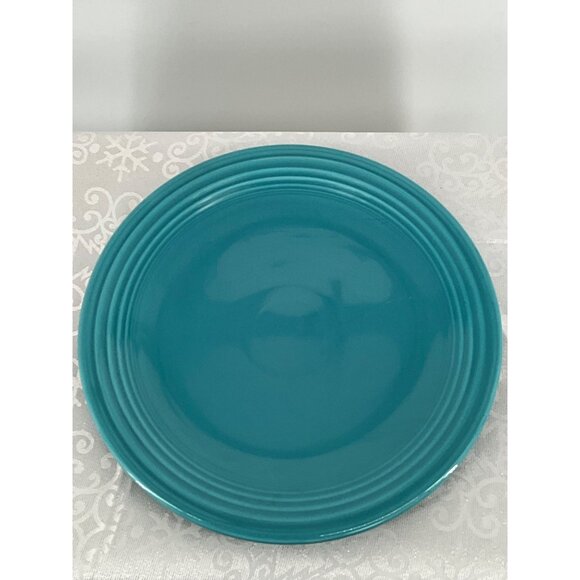 Fiesta Plater‎ Turquoise Ceramic 12.25” Made In USA - Picture 2 of 5